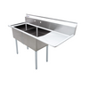 BUY | SHOP | This Omcan 25268 is available from SOCOLD RESTAURANT SUPPLY. Features Include: (25268) Pot Sink; (2) 21" front to back x 18" wide x 14" deep bowls