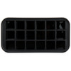Black Silicone 18 Compartment 1 3/8" Cube Ice Mold with Reinforced Metal Stabalizing Frame-American Metalcraft SMC18 