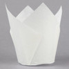 White Tulip Baking Cups - 250/Pack-Hoffmaster 611100 2" x 3 1/2" 
