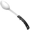 Solid Stainless Steel Basting Spoon with Coated Handle-13" Standard Duty 
