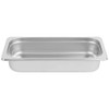 Standard Weight Anti-Jam Stainless Steel Steam Table / Hotel Pan - 2 1/2" Deep-1/3 Size 