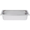 Standard Weight Anti-Jam Stainless Steel Steam Table / Hotel Pan - 2 1/2" Deep-1/4 Size 