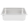 Standard Weight Anti-Jam Stainless Steel Steam Table / Hotel Pan - 4" Deep-2/3 Size 