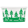 Compostable and Biodegradable Paper Soup / Hot Food Cup with Tree Design - 500/Case-Eco 12 oz. 