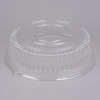 Clear Plastic Round High Dome Lid - 36/Case-Sabert 5512 12" 