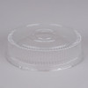 Clear Plastic Round High Dome Lid - 36/Case-Sabert 5518 18" 