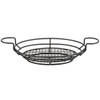 Black Oblong Wire Basket with Ramekin Holders - 11" x 8" x 3 1/4"-American Metalcraft BSKB811 