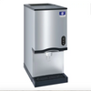 16 1/4" Air Cooled Countertop Nugget Ice Maker / Water Dispenser - 20 lb. Bin with Lever Dispensing - 120V-Manitowoc CNF0202AL 