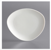 7 1/4" Cream White Organic Coupe Porcelain Plate - 36/Case