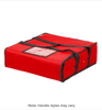 Pizza Delivery Bag, Red Nylon, 18" x 18" x 5" - Holds up to (2) 16" or (1) 18" Pizza Boxes-Insulated 