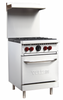 Vulcan SX24-4BN Details

Get the great value you need for your kitchen with this Vulcan SX24-4BN SX series economy 4 burner range with an oven base! This versatile piece of cooking equipment is perfect for those tight spaces and small kitchens where you need one piece of equipment to do multiple tasks. Since this unit features 4 open top burners with an oven base, you can fry and simmer on top while eliminating wasted space by using the oven below for your low volume baking and warming needs.