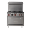 6 Burner 36" Range with Standard Oven - 198,000 BTU-Vulcan SX36-6B 