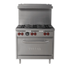 Get the great value you need for your kitchen with this Vulcan SX36-6BN SX series economy 6 burner range with a standard oven base.