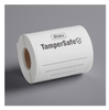 Customizable White Paper Tamper-Evident Label - 250/Roll-TamperSafe 3" Round 