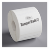 Customizable White Paper Tamper-Evident Label - 250/Roll-TamperSafe 2 1/2" x 6" 