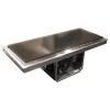 Product Information

Drop-In Frost Top, stainless steel & granite, thermal mastic heat transfer compound, 1.5" deep trough around perimeter with 3/4" stainless steel drain, on/off switch, self-contained refrigeration 404A refrigerant, 1/4 hp, (30-3/4" x 25" cutout required), cUL, NSF, UL