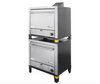 BUY | SHOP | Peerless C231P NAT Natural Gas Countertop Double Door Quadruple Deck Pizza Oven with (8) 1/2" Pizza Stones - 60,000 BTU 