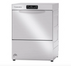 BUY | SHOP | Thesis 7 Gallon Hot Water Sanitizing Undercounter Dishwasher - H54E-A 
With the H54E-A dishwasher you can wash glasses of different shapes and sizes and 18 dishes per cycle with max Ø of 350 mm thanks to the racks provided, with a maximum productivity of 40 racks/hour (720 dishes/hour). The drain pump optional allows you to handle draining automatically and perform a partial replacement of clean water at each wash.