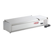 BUY | SHOP | 47" Refrigerated Topping Rail with Stainless Steel Cover, 4-Pan Capacity - 46658