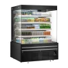 The EFI CGOMB-7280 72" Black Straight Refrigerated Open Air Merchandiser is an essential display solution for supermarkets, convenience stores, and high-traffic retail environments looking to maximize sales of fresh products. Its 72" footprint, combined with a generous 40.9 cu. ft. storage capacity, offers a powerful merchandising solution. The straight glass sides provide a clear, uninterrupted view, transforming prepared foods, beverages, and desserts into an enticing "grab-and-go" display that drives customer engagement.

This merchandiser features a powerful refrigeration system that consistently maintains a food-safe temperature, between 2°C ~ 10°C (36°F ~ 50°F). Its black exterior and robust stainless steel construction are built to withstand the high-traffic environment, ensuring long-lasting reliability and a modern appearance. Bright LED lighting brilliantly illuminates the interior, making products highly visible, while the innovative design promotes efficient airflow to keep goods perfectly chilled from top to bottom.

By seamlessly blending a stylish display with convenient self-service access, it elevates the customer's experience and supports a more streamlined workflow. The EFI CGOMB-7280 72" Black Straight Refrigerated Open Air Merchandiser - 40.9 Cu. Ft. provides a reliable and professional way for establishments to present their popular items, ensuring peak product freshness and reinforcing a commitment to quality and service.