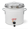 11 qt White Retro Soup Warmer / Rethermalizer