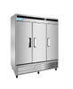 Bottom Mount Solid Three Door Reach-In Refrigerator 