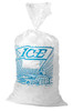 10 lb. Clear Plastic Ice Bag with Ice Print - 1,000/Case