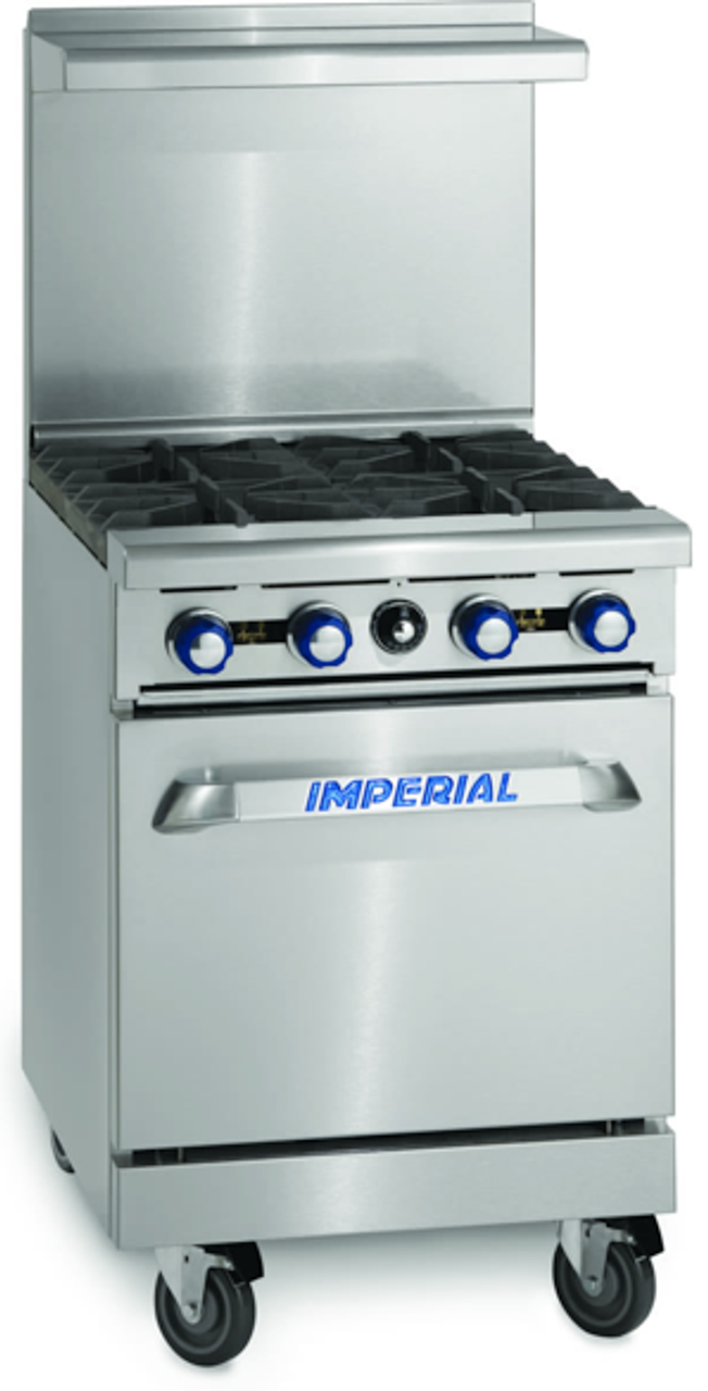 24" Gas Restaurant Range Imperial IR-4 PyroCentric™ 32,000 BTU