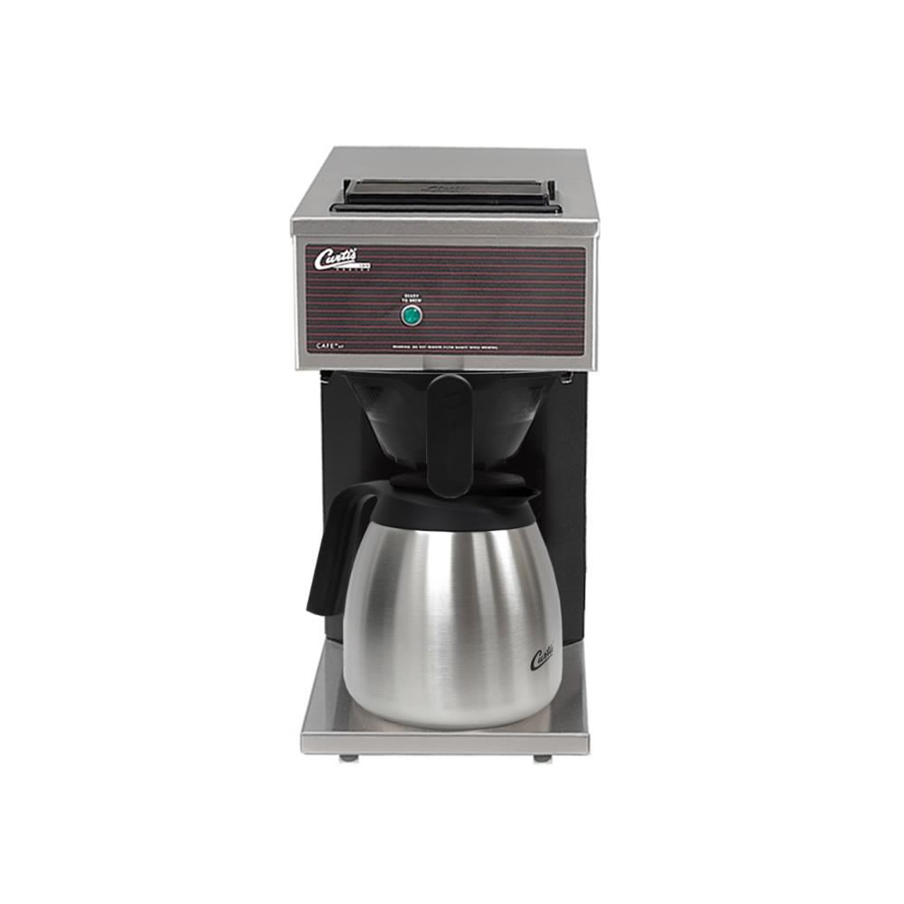 12 Cup Pourover Thermal Carafe Coffee Brewer with 1 Lower Warmer - 120V-Curtis CAFEOPP10A000 