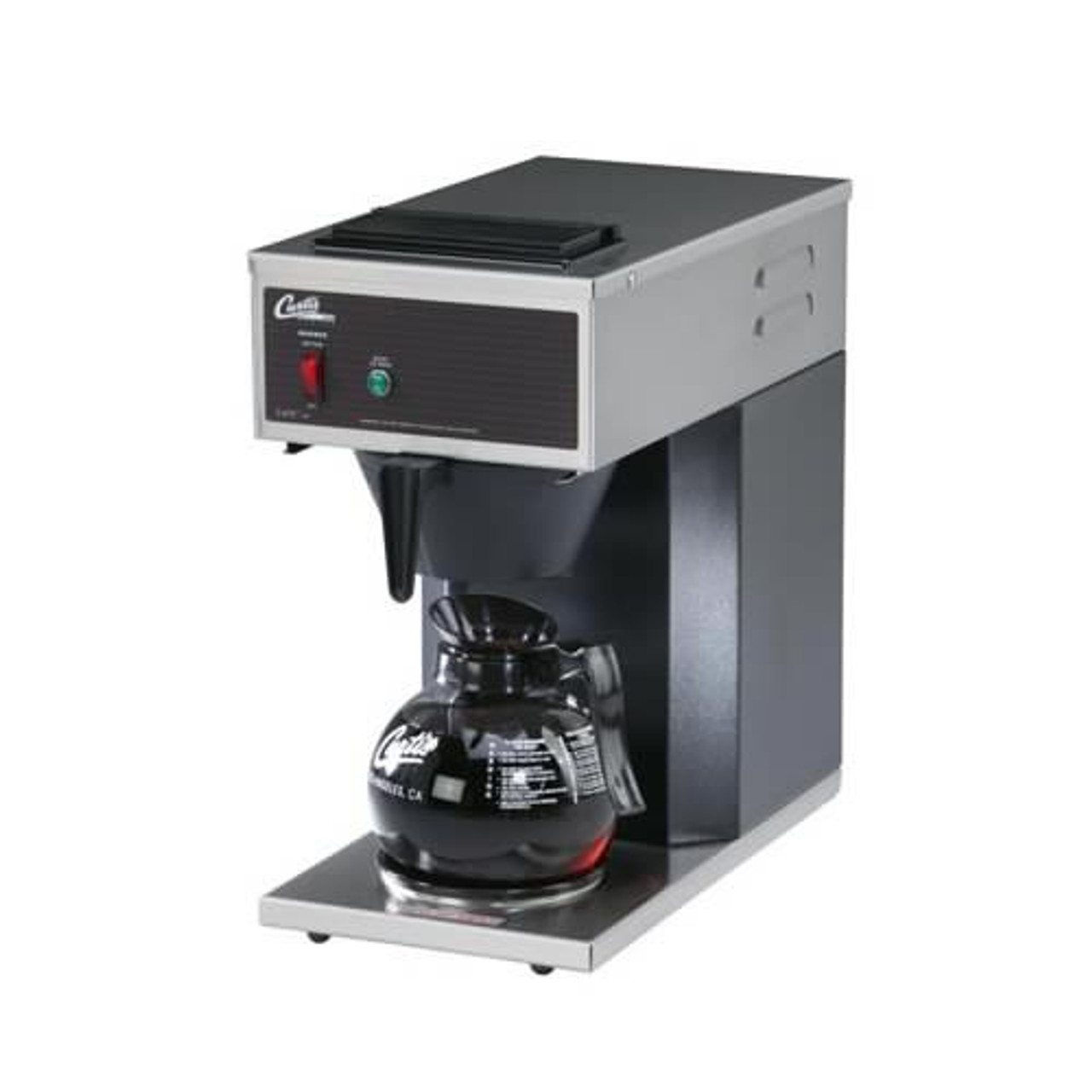 12 Cup Pourover Coffee Brewer with 1 Lower Warmer - 120V-Curtis CAFE1DB10A000 