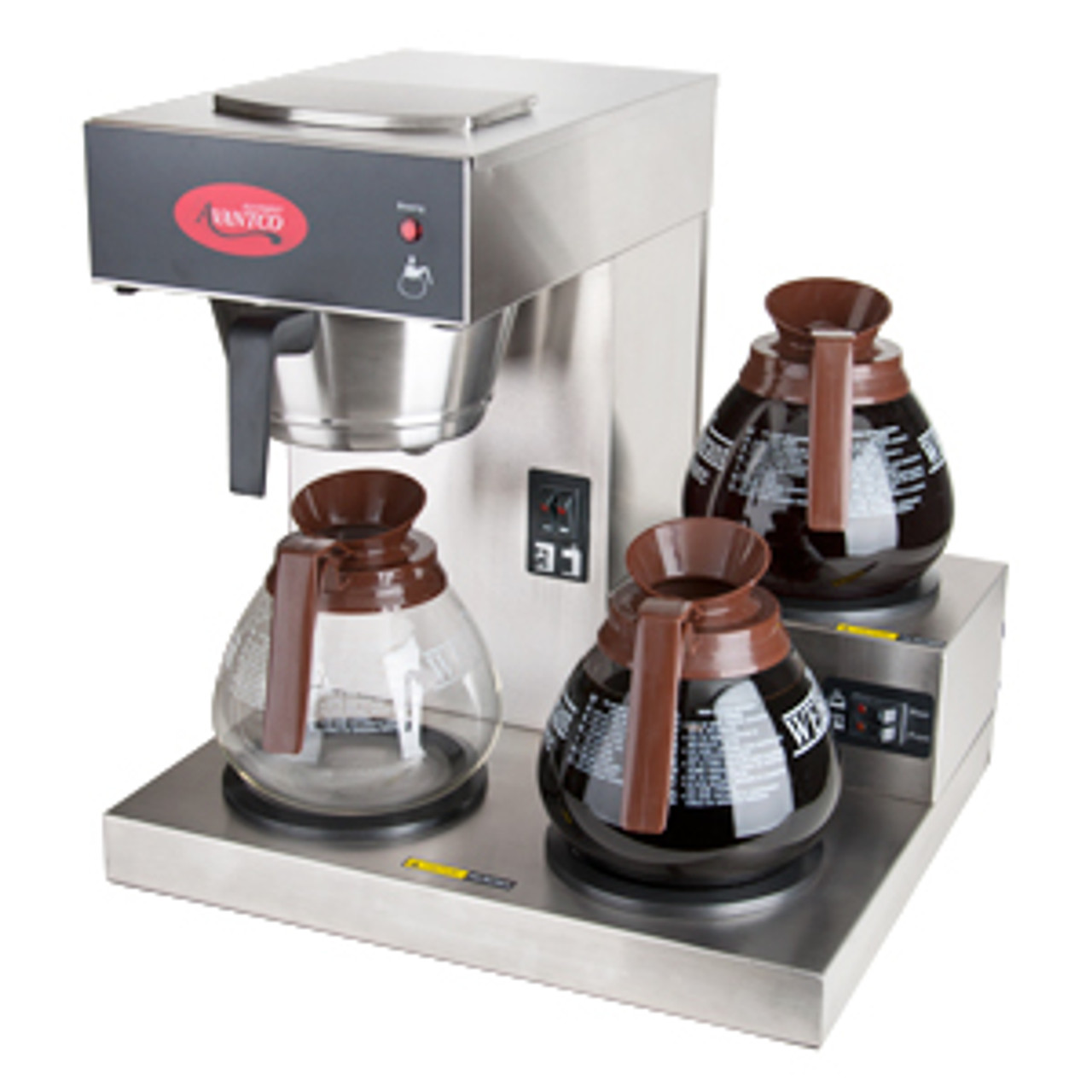 Coffee Brewer, Pour Over,3 Warmer ,120v