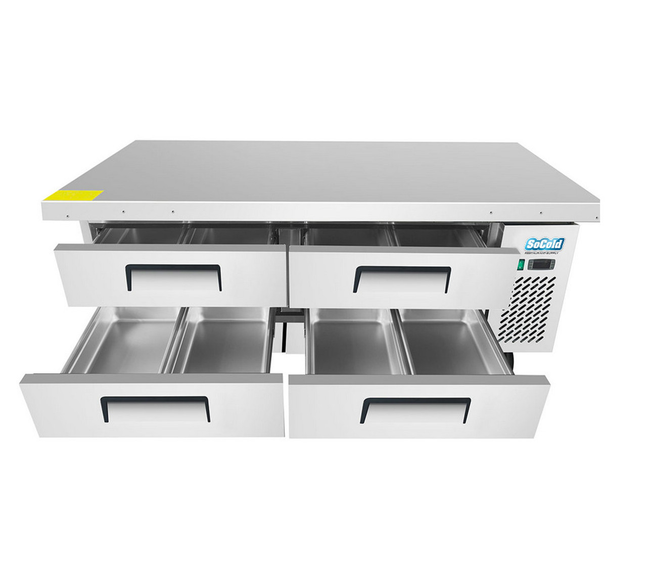 72" 4-Drawer Refrigerated Chef Base 