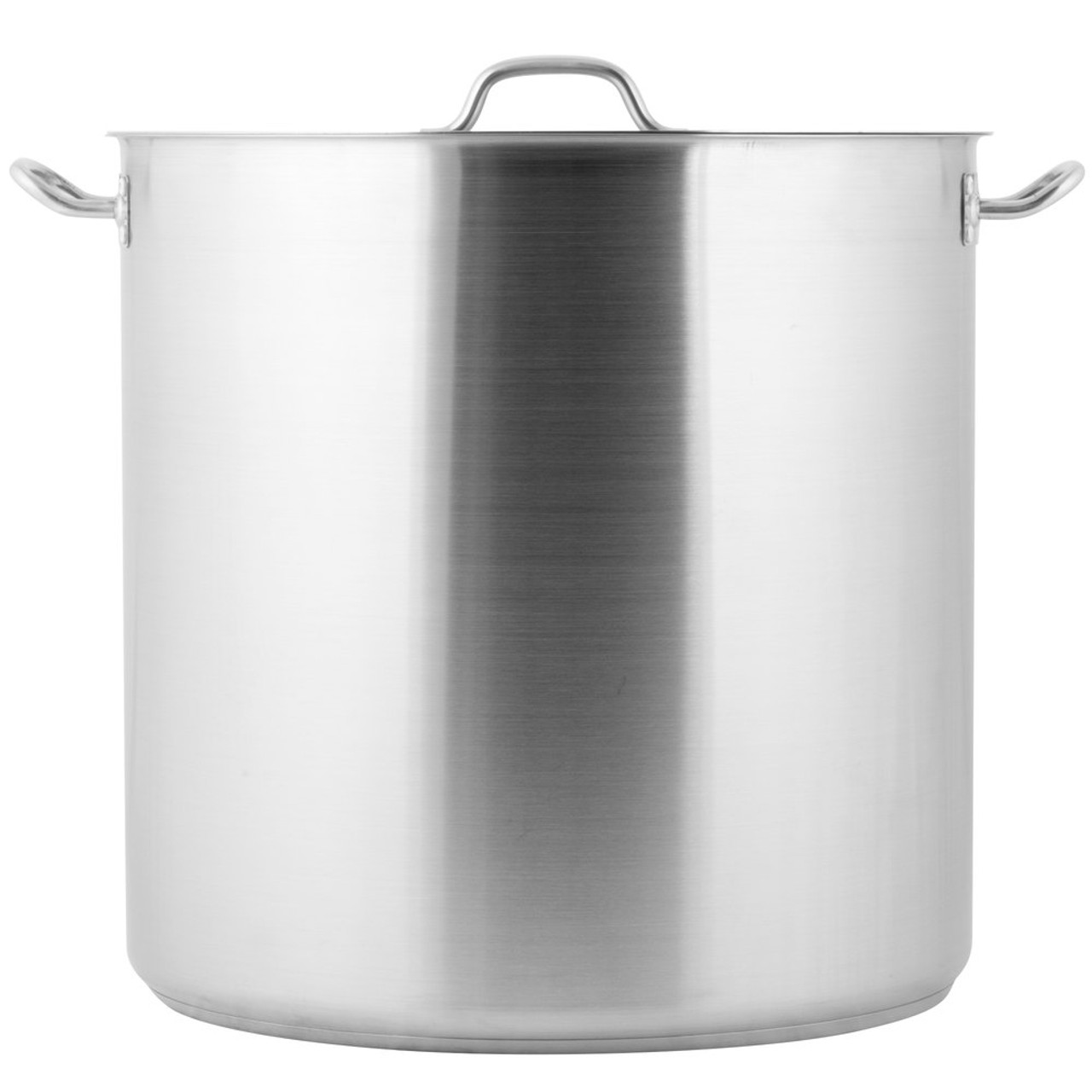 100 Qt. Heavy-Duty Stainless Steel Stock Pot with Cover