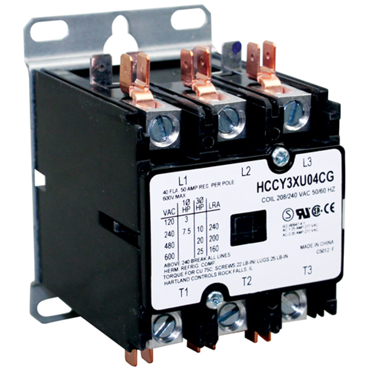 BLODGETT CONTACTOR, 3 POLE 208/240 VOLT, 40 AMP