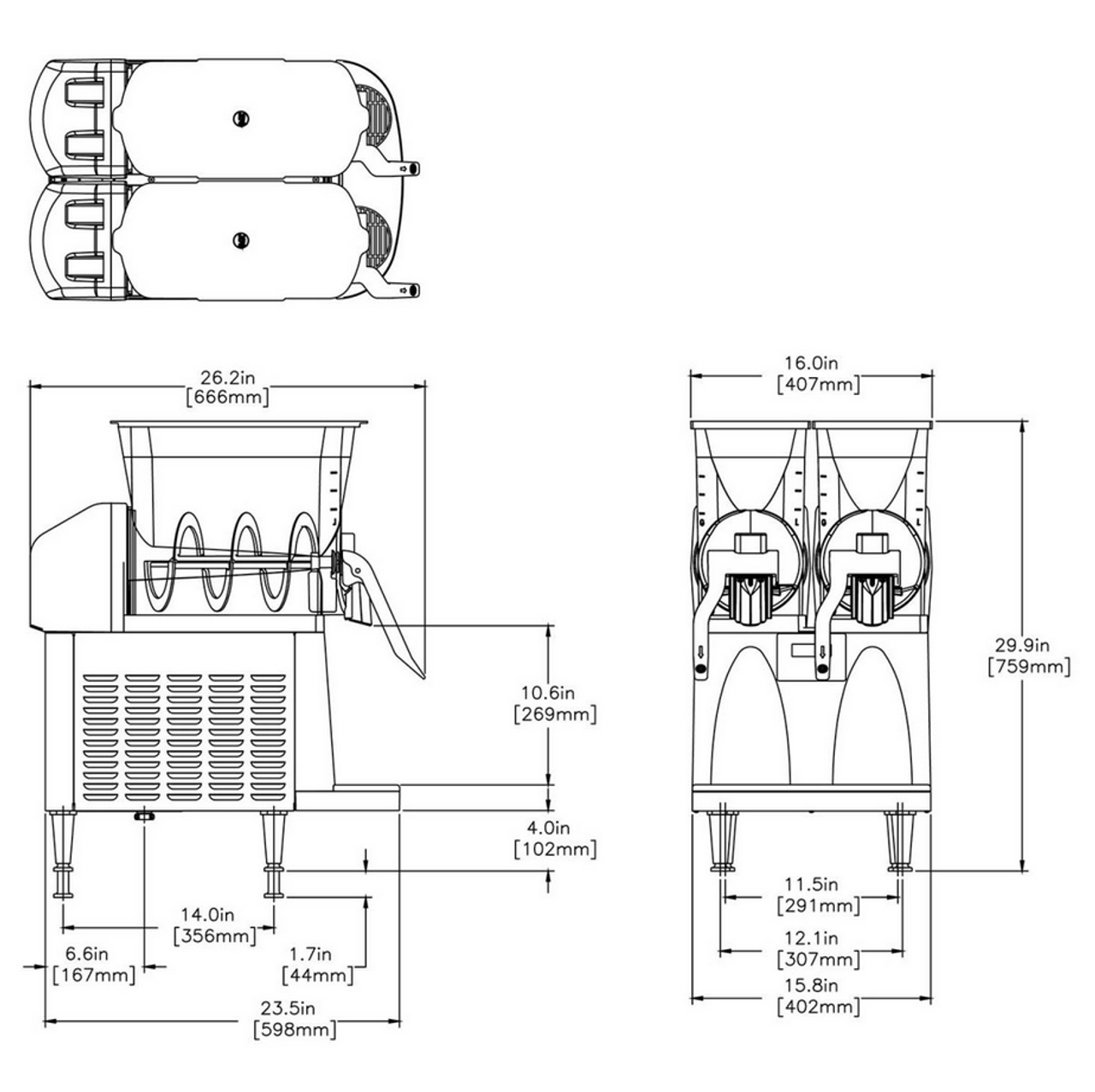 Ultra-2 HP White/Stainless, Manual Fill-34000.0012