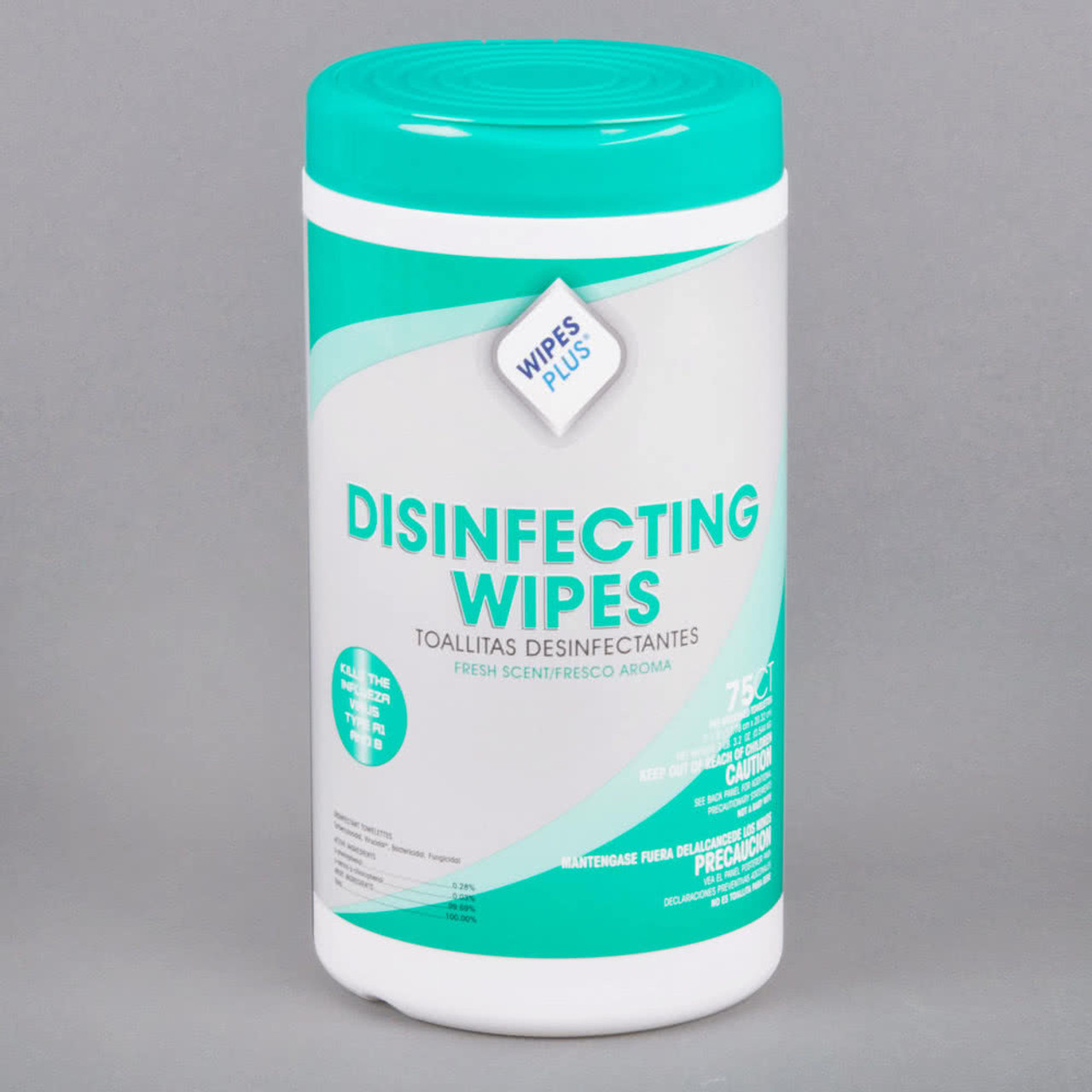 WipesPlus Fresh Scent Alcohol Free Disinfecting Wipes - 6/Case