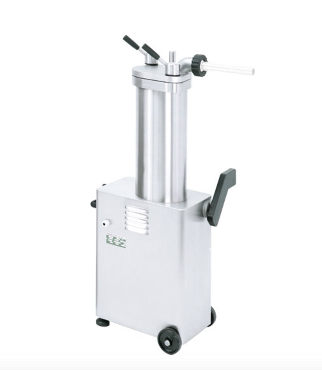 Buy | Shop | Stainless, Steel, Hydraulic, Piston, Sausage, Stuffer, with, 26lb/12kg , Capacity – 208V, 550W/0.75HP, 3Ph,46099