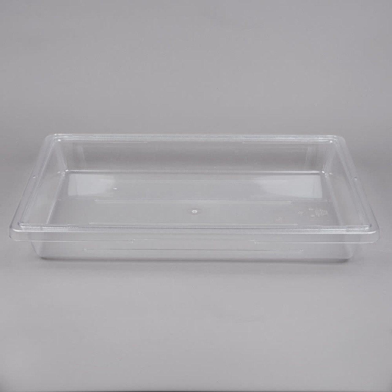 Camwear 18" x 26" x 3 1/2" Clear Polycarbonate Food Storage Box-Cambro 18263CW135 