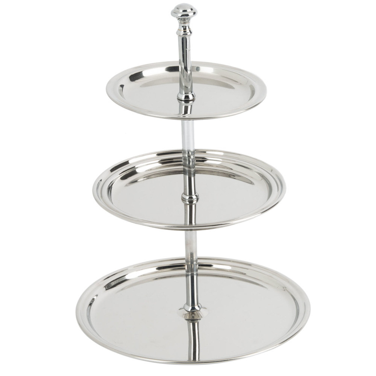 3 Tier Stainless Steel Display Stand-American Metalcraft 