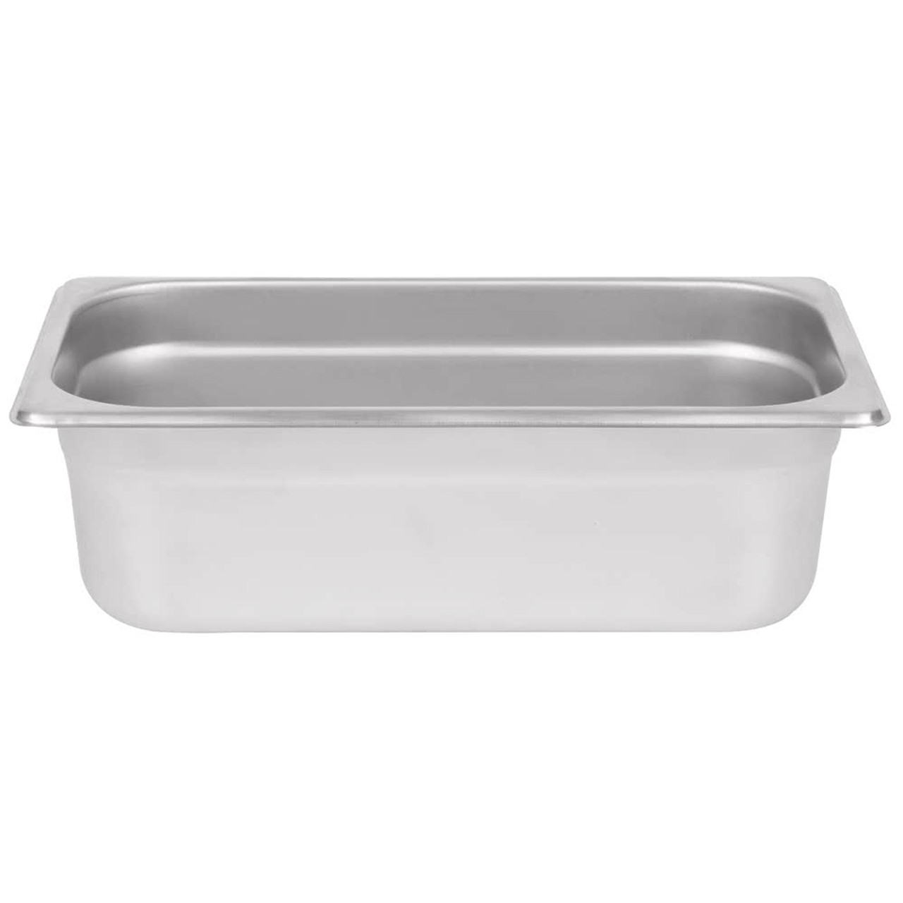 Standard Weight Anti-Jam Stainless Steel Steam Table / Hotel Pan - 4" Deep-1/3 Size 