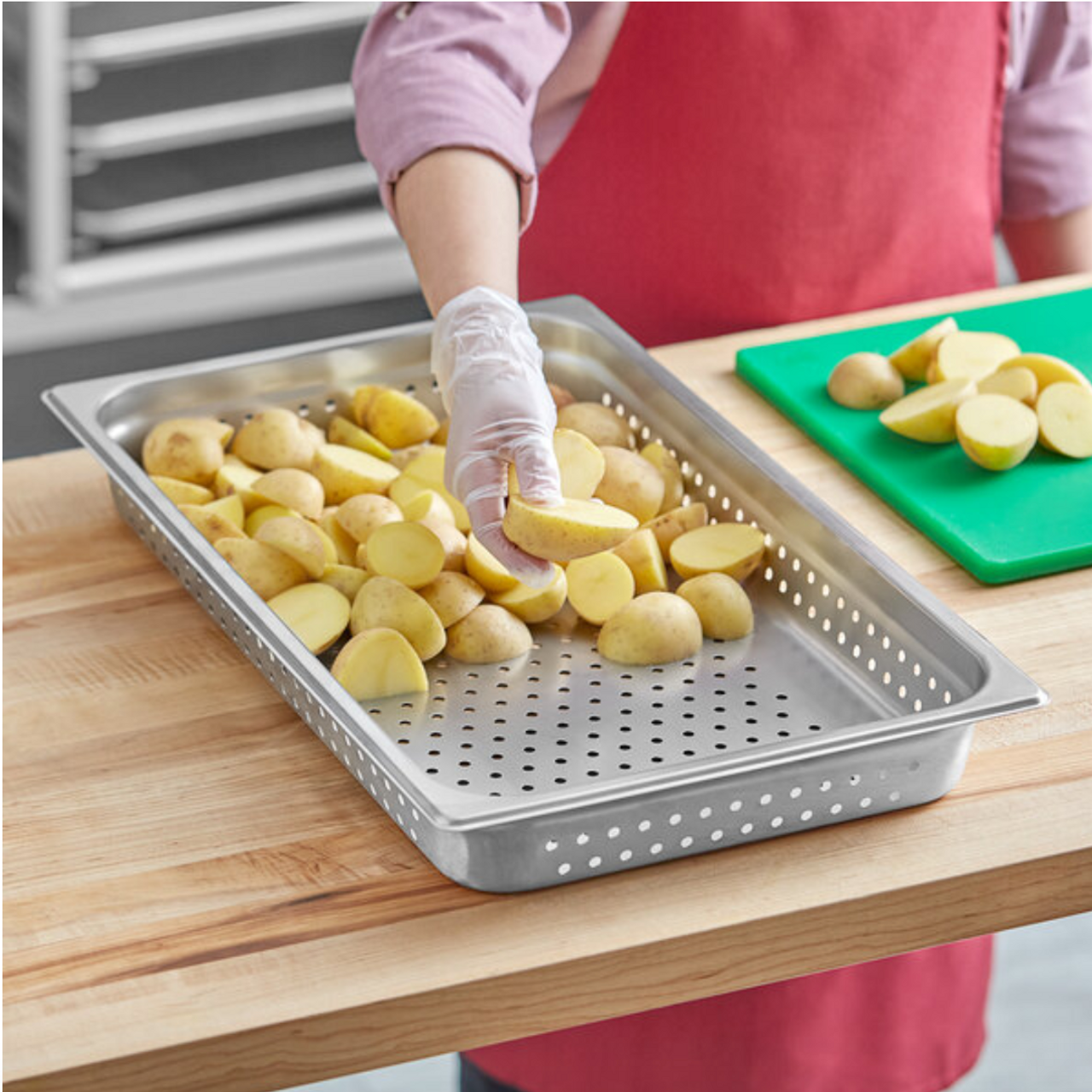 buy | shop | Perforated Steam Table / Hotel Pan 2 1/2" Deep Anti-Jam-Full Size (58103) sag511102p, 7002p