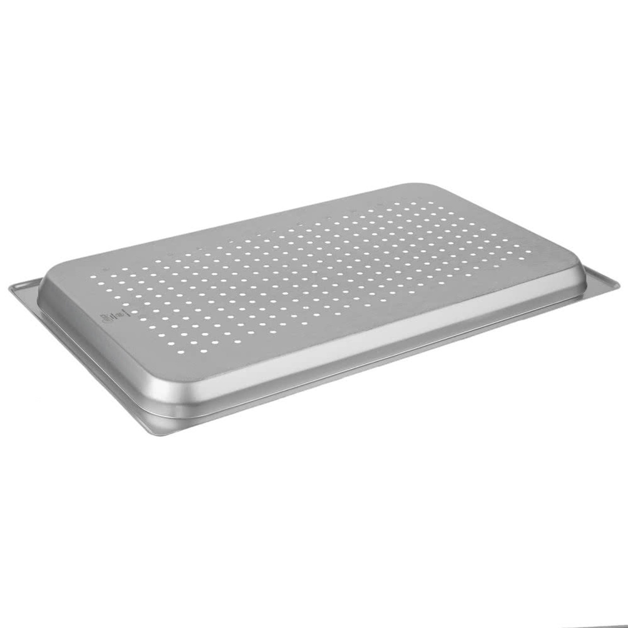 Standard Weight Anti-Jam Perforated Stainless Steel Steam Table / Hotel Pan - 1 1/4" Deep-Full Size 