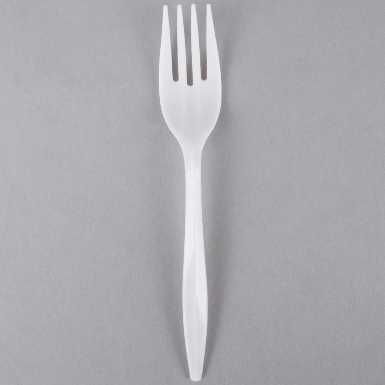 Plastic Fork - 1000/Case-Medium Weight White 