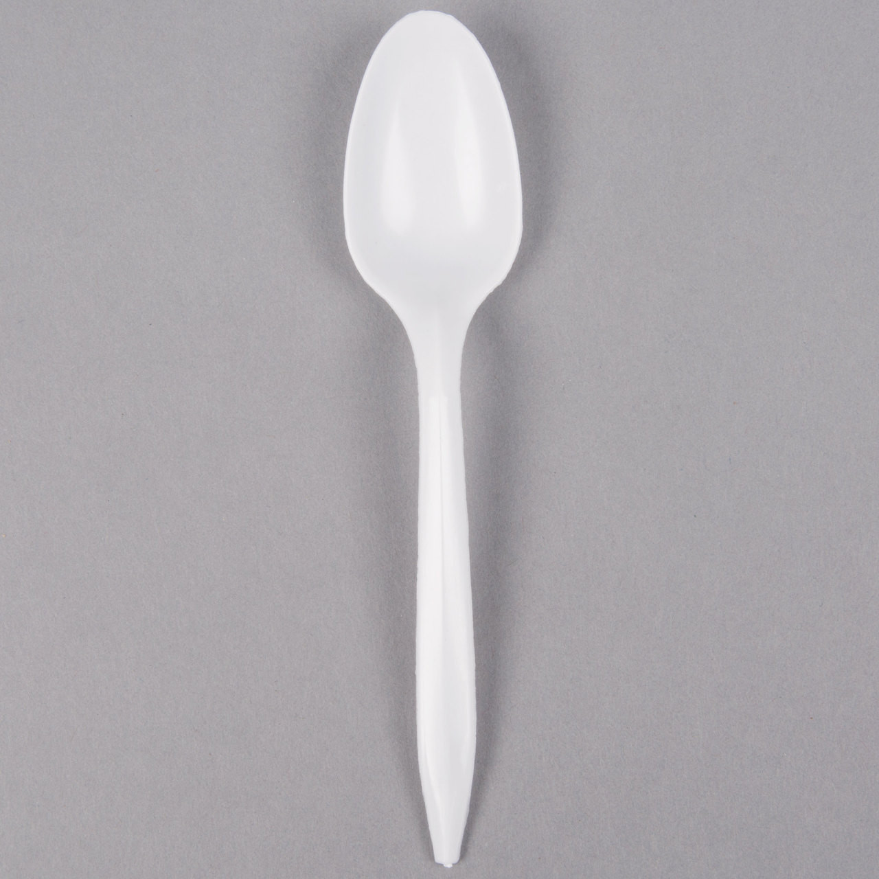 Plastic Teaspoon - 1000/Case-Medium Weight White 