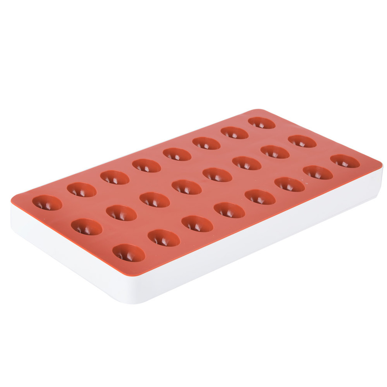 24 Compartment Fruit Jelly Flexible Peach Mold-Matfer Bourgeat 339015 