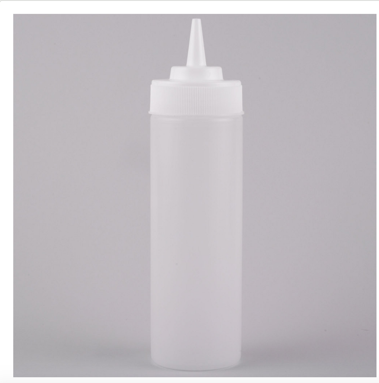 Wide Mouth Squeeze Bottle - 6/Pack-12 oz. Clear