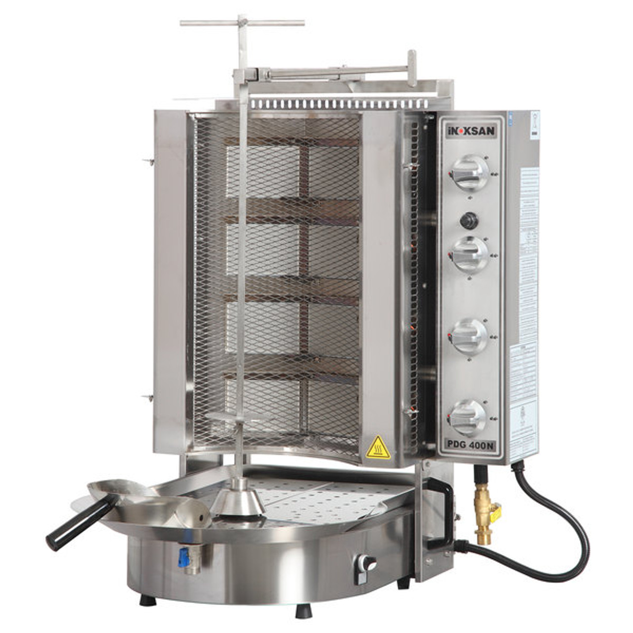Doner Kebab Machine / Vertical Broiler with Mesh Shield - 20-130 lb. Capacity-Inoksan PDG 400NM  