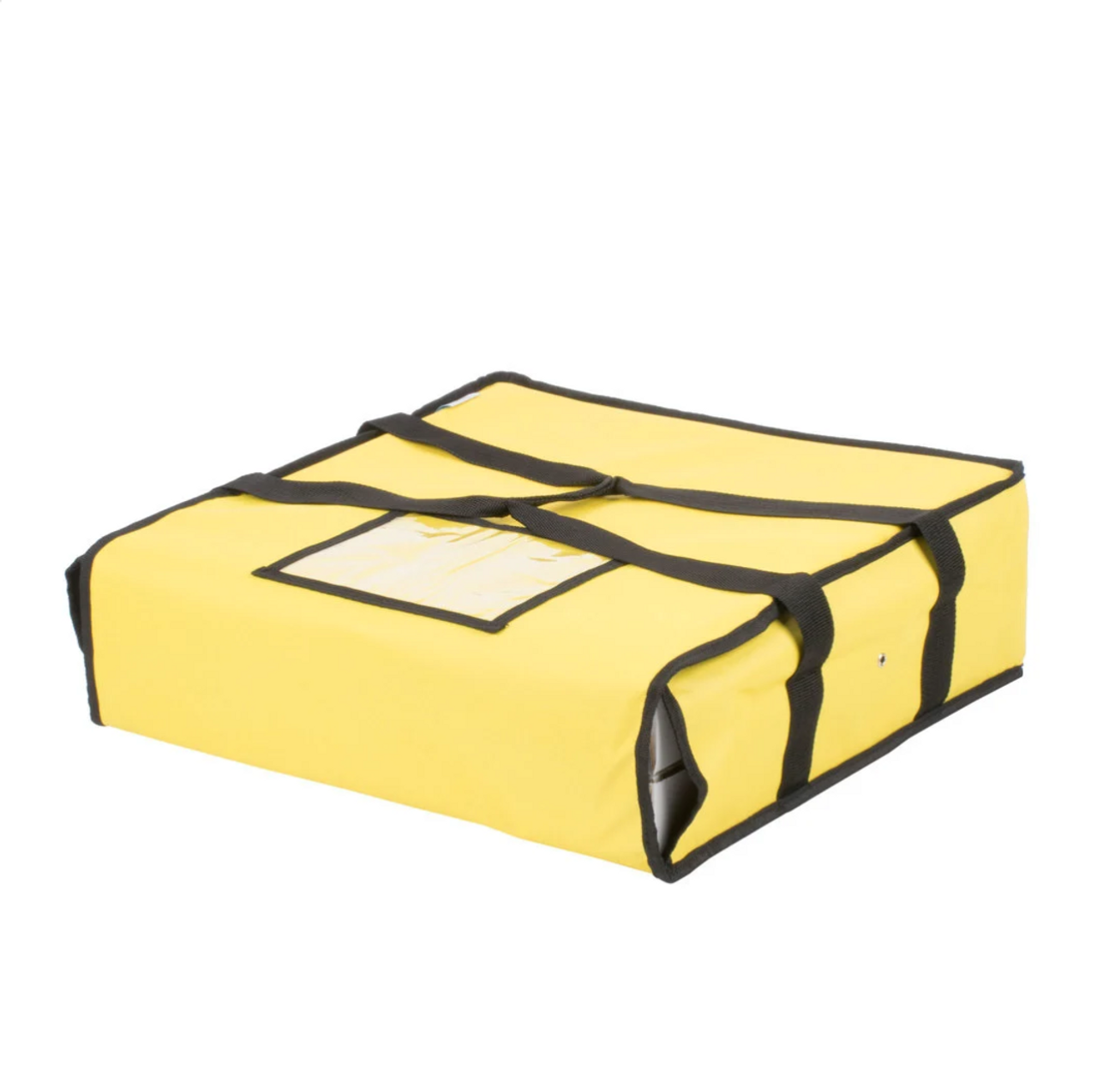 Pizza Delivery Bag, Yellow Nylon, 18" x 18" x 5" - Holds Up To (2) 16" Pizza Boxes or (1) 18" Pizza Box-Insulated 