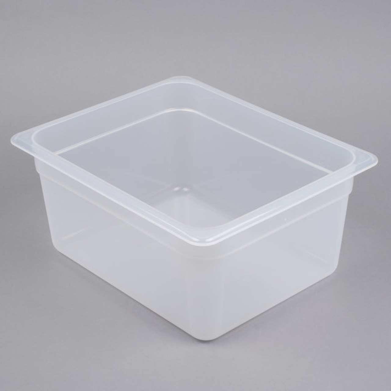 Translucent Polypropylene Food Pan - 6" Deep-1/2 Size -