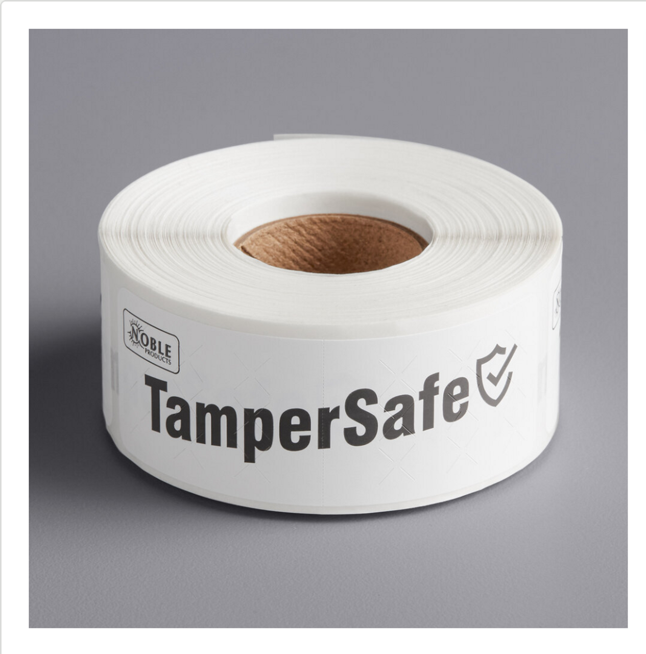 Customizable White Paper Tamper-Evident Label - 250/Roll-TamperSafe 1" x 3" 